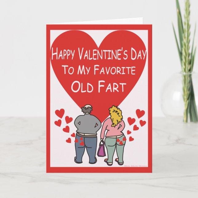 Old Fart Valentine Holiday Card (Front)