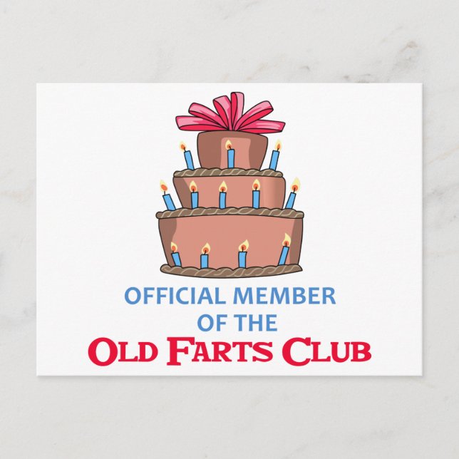 Old Farts Club Postcard (Front)