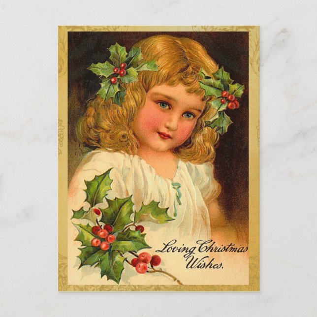 Old Fashion Christmas Postcards (Front)