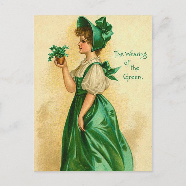 Old Fashion St. Patrick's Irish Postcards (Front)