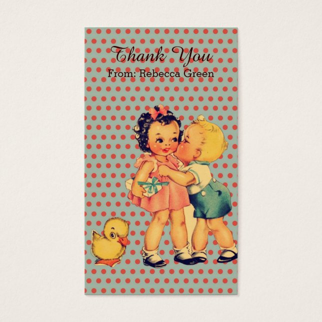 Old Fashion Valentine  retro kids birthday party (Front)