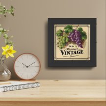 Old Fashion Vintage Grapes, Purple and Black Wine