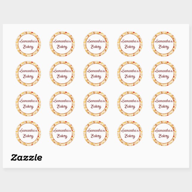 Old Fashioned Apple Pie And Ingredients Classic Round Sticker (Sheet)