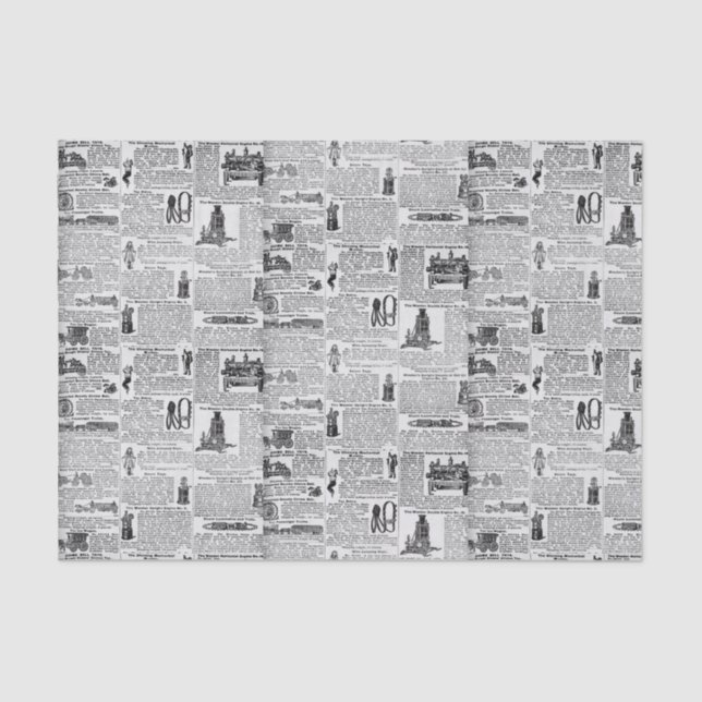 Old Fashioned Catalogue Tissue Paper (Front)