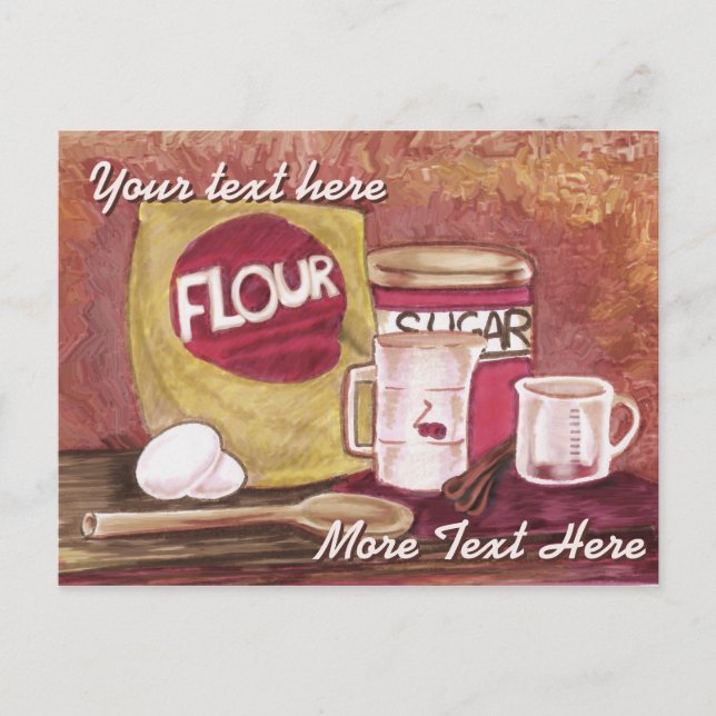 Old-fashioned Chef postcard (Front)