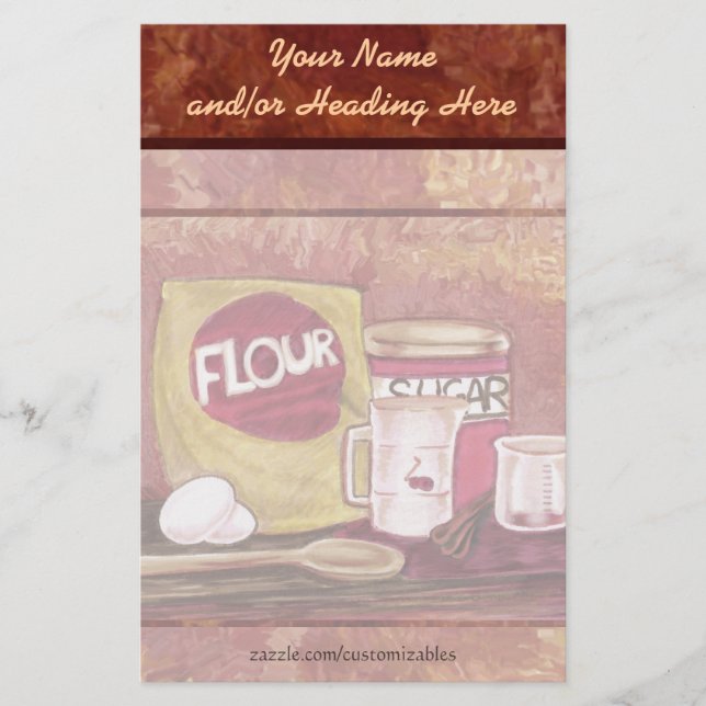 Old-Fashioned Chef Stationery (Front)