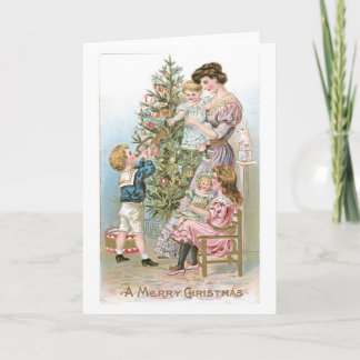 Old-fashioned Christmas, Famliy Holiday Card
