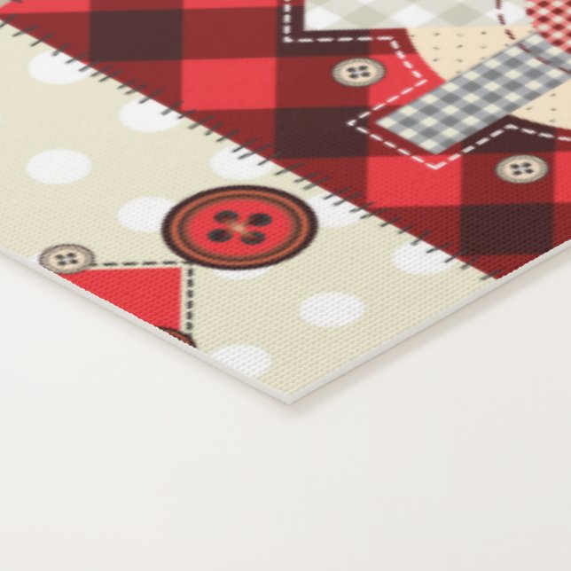 Old Fashioned Christmas Quilt Yoga Mat (Detail)