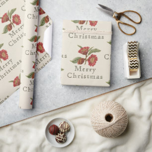 Old Fashioned Christmas Red & Green Wrapping Paper
