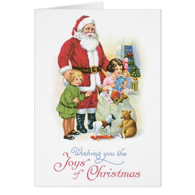 Old-fashioned Christmas, Santa with Chirdren (Front)