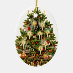 Old-fashioned Christmas tree Ceramic Tree Decoration