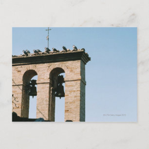 Old-fashioned church bells, Assisi, Italy Postcard