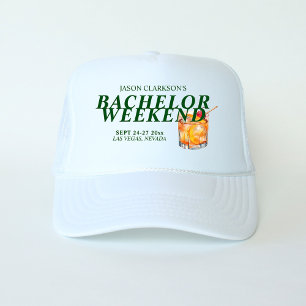 Old Fashioned Cocktail Bachelor Weekend Trucker Hat