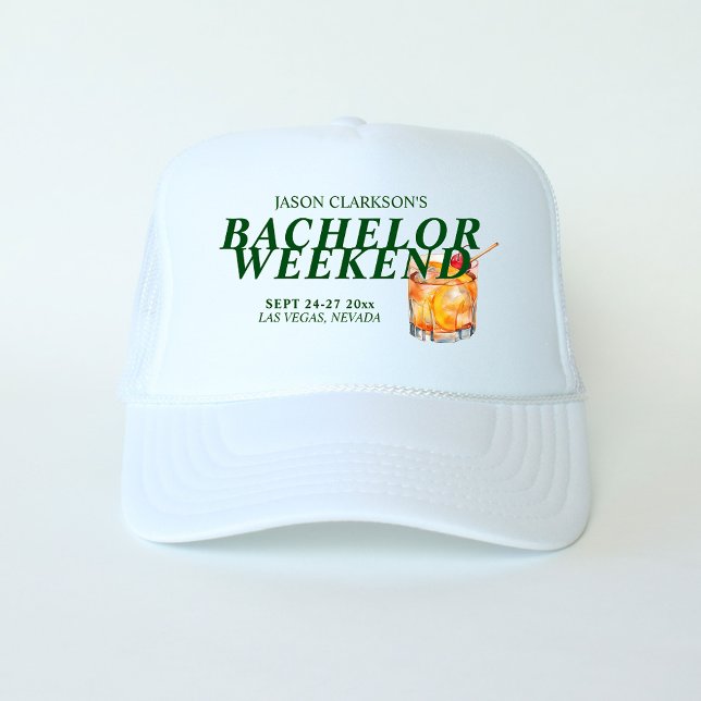 Old Fashioned Cocktail Bachelor Weekend Trucker Hat (Creator Uploaded)