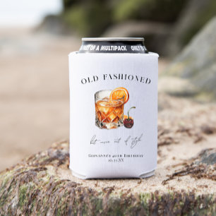 "Old Fashioned" Cocktail Birthday Can Cooler