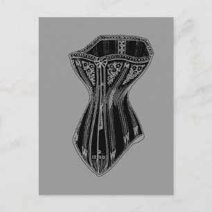 Old Fashioned Corset Postcard
