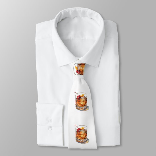 Old Fashioned Drink Recipe Tie (Tied)