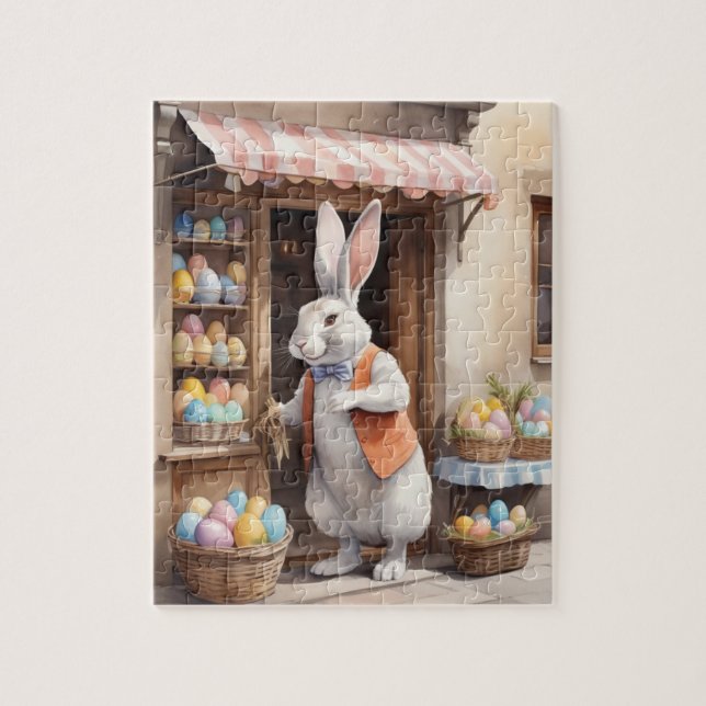 Old-Fashioned Easter Bunny  Jigsaw Puzzle (Vertical)