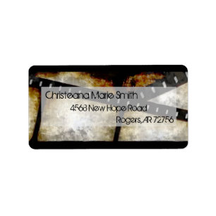 Old Fashioned Film Watercolor Label