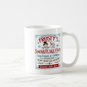 Old Fashioned Frosty's Snowflake Cafe Coffee Lover Mug