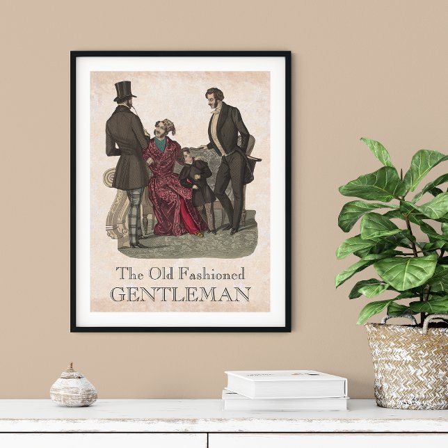 Old Fashioned Gentlemen Biedermeier Period Poster (Creator Uploaded)