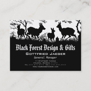 Old Fashioned Germanic Style Business Card - Deer