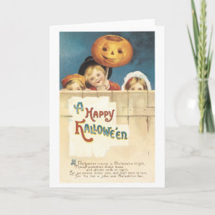 Old-fashioned Halloween Card