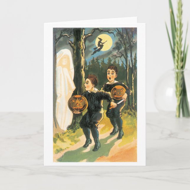 Old-fashioned Halloween Card (Front)