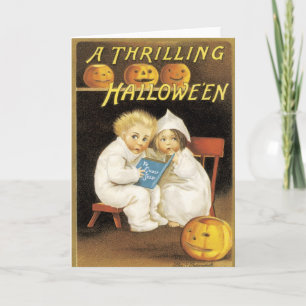 Old Fashioned Halloween Ghost Story Kids Card