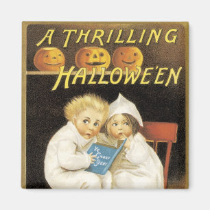 Old Fashioned Halloween Ghost Story Kids Magnet