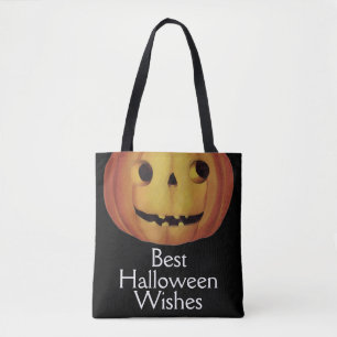Old-fashioned Halloween, Pumpkin (jack-o'-lantern) Tote Bag