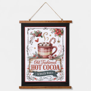 Old-Fashioned Hot Cocoa – Cozy Christmas  Hanging Tapestry