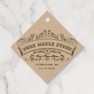 Old Fashioned Maple Syrup Gift Tag
