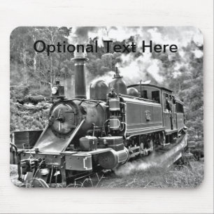 Old Fashioned Narrow Gauge Steam Train Mouse Pad