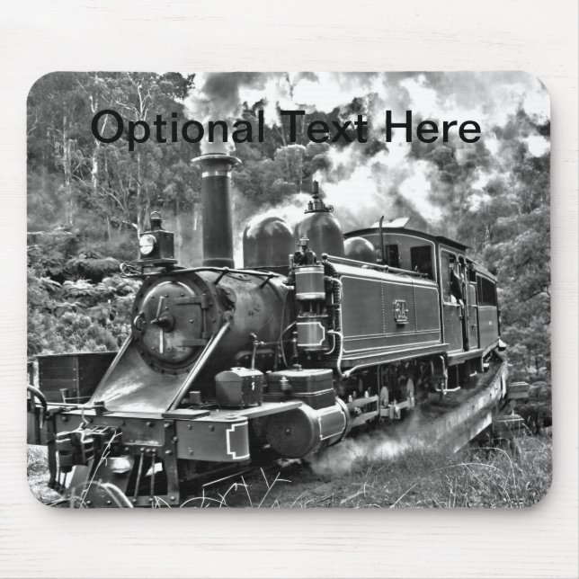 Old Fashioned Narrow Gauge Steam Train Mouse Pad (Front)