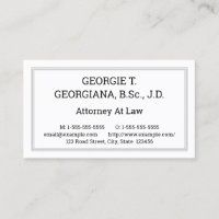Old Fashioned, Nostalgic Style Business Card
