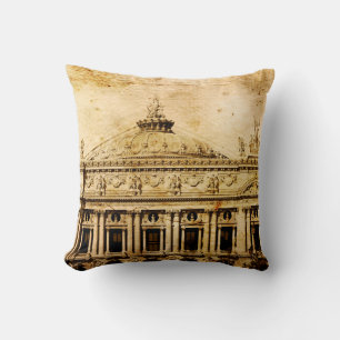 Old-fashioned paris franceaged, ancient, antique,  cushion