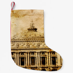 Old-fashioned paris franceaged, ancient, antique, small christmas stocking