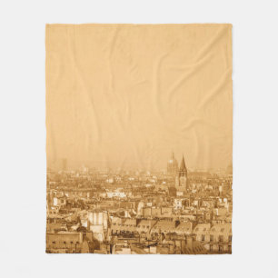 Old-fashioned paris franceparis, aged, ancient, an fleece blanket