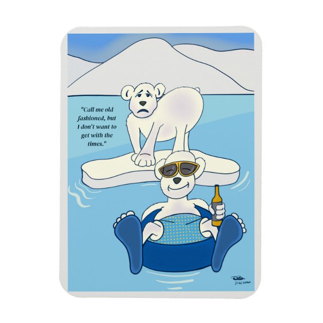 Old Fashioned Photo Magnet (Vertical)