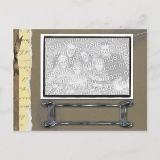Old Fashioned Photo Template Postcard