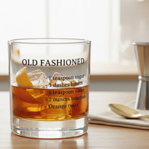 Old Fashioned Recipe Burton Whiskey  Whiskey Glass