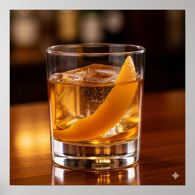 Old Fashioned Recipe Poster (Front)