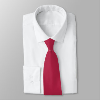 Old Fashioned Red Rose Modern Solid Colour Tie