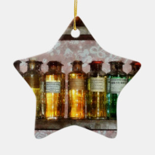 Old Fashioned Remedies Ceramic Tree Decoration