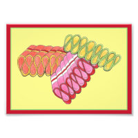 Old Fashioned Ribbon Candy Christmas Illustration