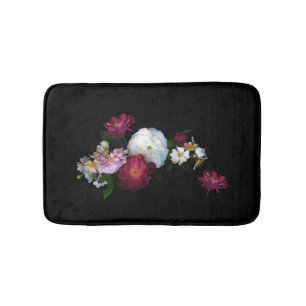 Old Fashioned Rose Flowers Bath Mats