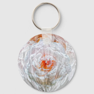 Old Fashioned Rose Globe Key Ring