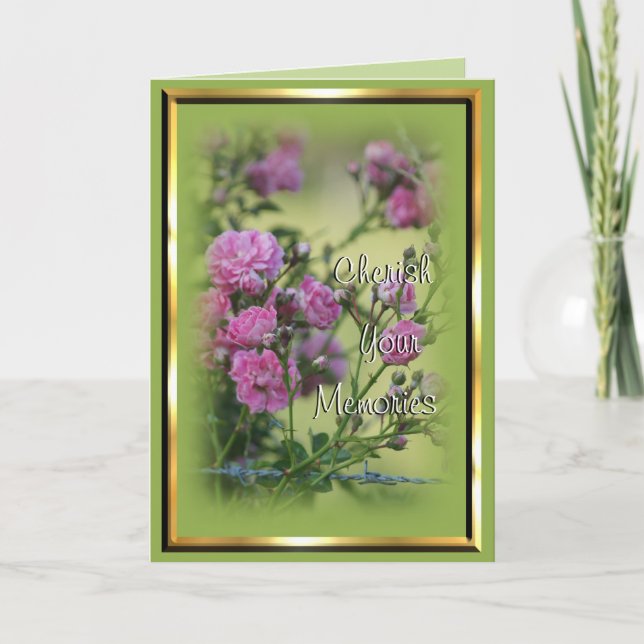 Old Fashioned Roses-- customise as desired Card (Front)