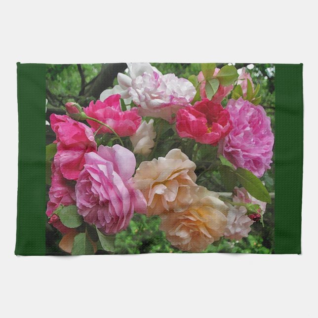 Old Fashioned Roses Kitchen Towels (Horizontal)